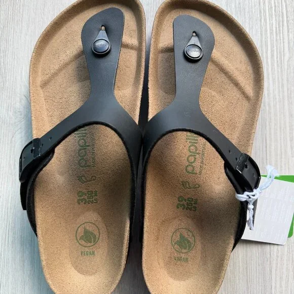 NEW NWT Birkenstock - Papillio Gizeh Platform Vegan Black - 2 Sizes Available - Picture 8 of 16